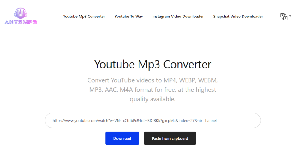 YouTube to MP3 converter